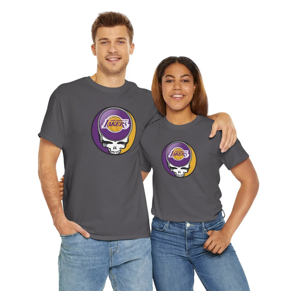 Grateful Dead - Los Angeles Lakers Grateful Dead Steal Your Face T-Shirt - NBA - StealieShop